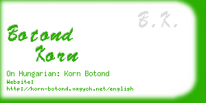 botond korn business card